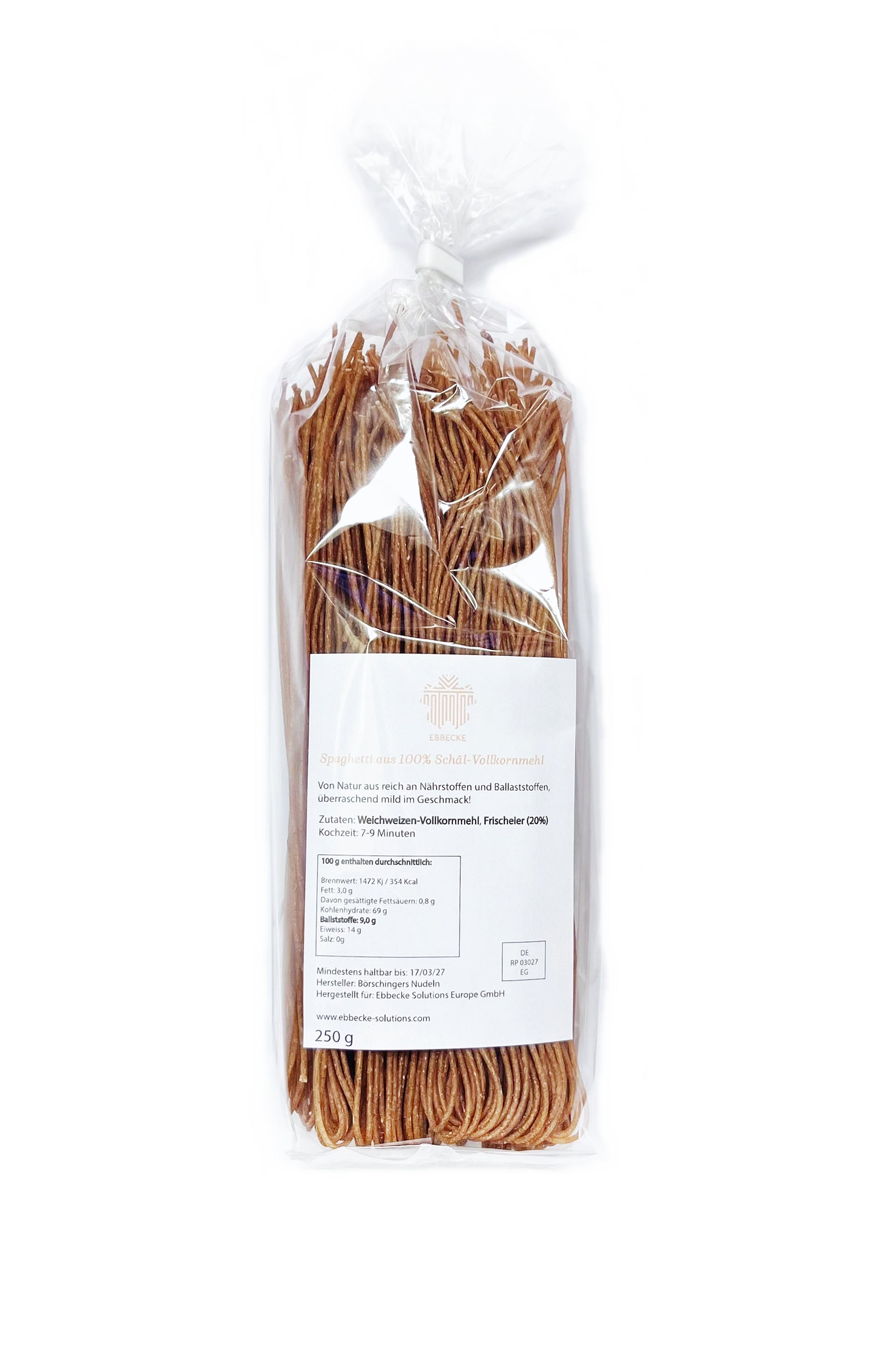 50 cm lange Spaghetti aus vollem KORN